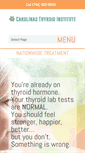Mobile Screenshot of carolinasthyroidinstitute.com