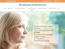 Tablet Screenshot of carolinasthyroidinstitute.com